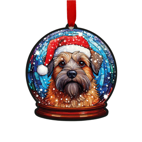 Border Terrier Snow Globe Decoration